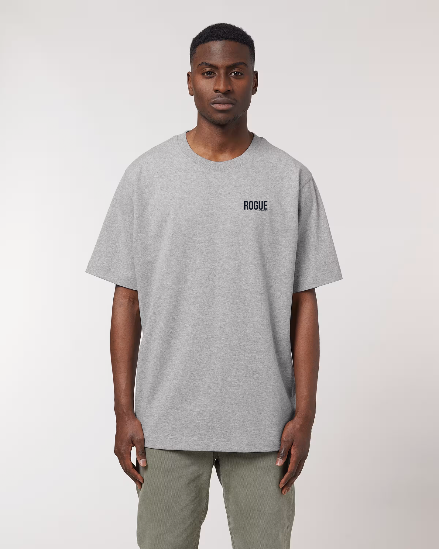 Rogue Heavyweight Unisex Crewneck T-Shirt | Grey
